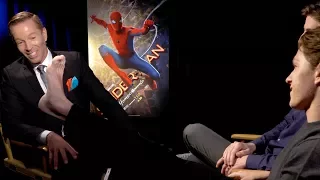 Tom Holland Shows Off His Spider-Man Tattoo EXCLUSIVE (Full Interview)