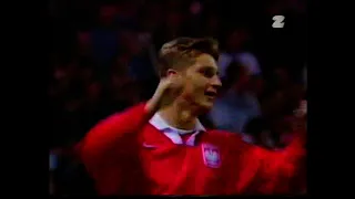 Anglia - Polska 2:1 (pierwsza połowa meczu el. MŚ '98)