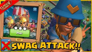 Easily 3 Star In 2017 Challenge In Clash Of Clans | Swag Attack | Attack Strategy- CoC