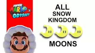Super Mario Odyssey | All SNOW Kingdom Power Moon Locations