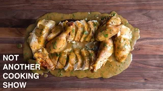 ROASTED CHICKEN WITH EASY PAN GRAVY