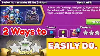 COC Easily do 3 stars in "Twinkle twinkle little star challenge "🤗. Two ways explained in Hindi. 🥰