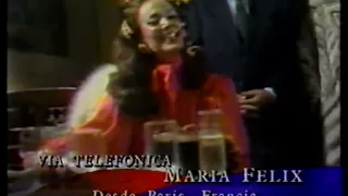 María Félix se entera de la muerte de Lola Beltrán, 1996..VOB