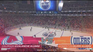 Colorado Avalanche/Nordiques Alumni VS Edmonton Oilers Alumni - GAME 2 NHL23 Playoffs HD Game Replay