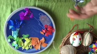 Декор великодніх яєць кольоровим папером - Людмила Калиновська
