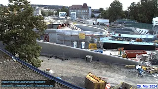 Übersichtsfolien mit neuer WebCam am Planetarium | 28.5.2024 | #s21 #stuttgart21