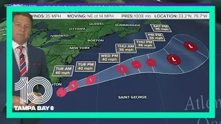 11 p.m. Aug. 31: Tropical Depression 15 forms in the Atlantic