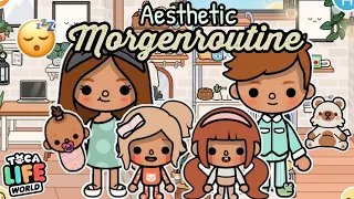 AESTHETIC FAMILIEN-MORGENROUTINE ⛅️🧸 | AESTHETIC ROUTINE/GESCHICHTE | TOCA BOCA STORY DEUTSCH