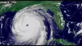 Hurricane Katrina Time Lapse Satellite