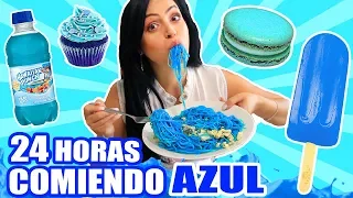 24 HORAS COMIENDO AZUL | RETO SandraCiresArt | All Day Eating Blue Food Challenge