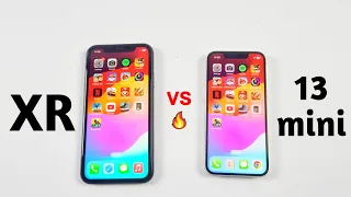 iPhone Xr Vs iPhone 13 Mini  in 2023 - SPEED TEST!! iOS 17.0.3