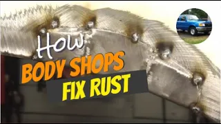 How Body Shops Fix Rust Holes: MIG Welder, Lap Welds, Bondo