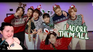 BTS (방탄소년단) ‘BUTTER (HOLIDAY REMIX)’ DANCE PRACTICE + V 'CHRISTMAS TREE' LYRICS | REACTION 🎄