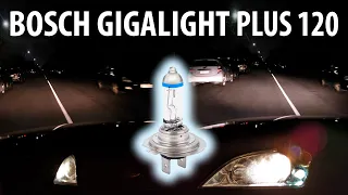 Review: BOSCH Gigalight Plus 120 UPRATED headlight bulbs - unboxing & comparison vs OEM