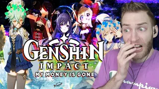 I NEVER KNEW THIS ABOUT GENSHIN! Reacting to "Genshin Impact Review My Money is Gone Waifu Simulator