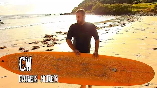 Paul Scholten introduces the Clearwater "Viper" model Longboard.