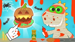 Learn with Eddie 🎃 Halloween Hamburger Recipe