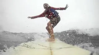 Go Pro Surfing: 8 Year Old Colin Grabs the Rail