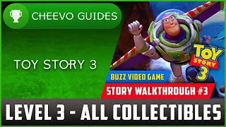 Toy Story 3 - Buzz Video Game (Level 3 - All Collectibles) *Achievement / Trophy Guide*
