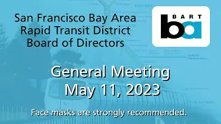 BART Board of Directors Meeting May 11, 2023