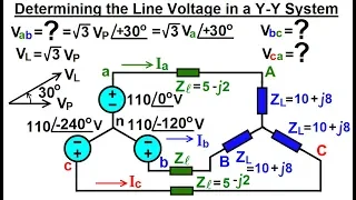 Electrical Engineering: Ch 13: 3 Phase Circuit (15 of 42) How to Find the Line Voltages? Y-Y
