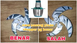 Cara Pasang Pisau Blender Daging yg benar (Tutorial Merakit Pisau Blender Daging yg Benar)