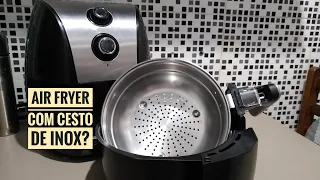 COMO ADAPTEI UM CESTO DE INOX NA MINHA AIR FRYER