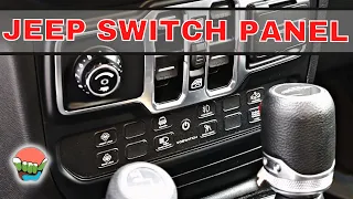 CLEANEST SWITCH PANEL FOR YOUR JEEP! VOSWITH JL120 install and review!