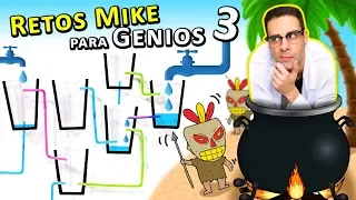 Retos Mike para Genios 3 ¿Qué vaso se llena primero?