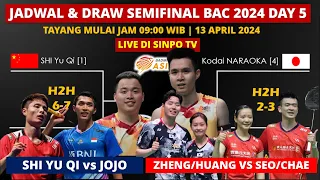 Jadwal Semifinal Badminton Asia Championship 2024: Shi Yu Qi vs Jojo | Jadwal & Draw BAC Day5