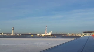 Take off during Winter season, Russian Airlines Aeroflot