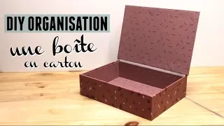 DIY une jolie boîte en carton avec couvercle