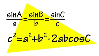 Classic math proofs of the law of sine and the law of cosine