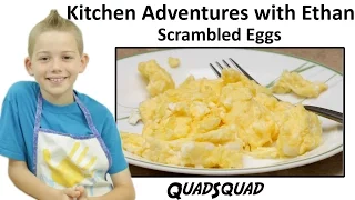 Easy Scrambled Eggs - Kitchen Adventures with Ethan