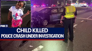 Florida girl killed in crash with police officer