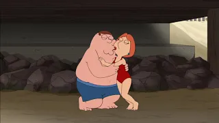 Brian interrupts Peter and Lois