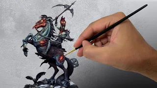 100 hours PAINTING this miniature in 10 minutes | TIME LAPSE