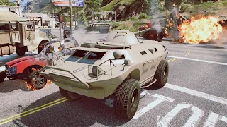 HVY APC  (Armored Personnel Carrier) Tank Rampage | Improved Cops Mod | Military and FIB | 4k 60FPS