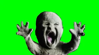 Volcano vs Baby - Mount Vesuvius vs Ash Baby - Green Screen