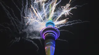 Welcome to 2021: Auckland's Sky Tower hosts spectacular fireworks show