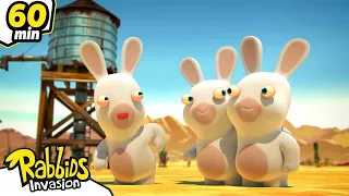 Stay Serious Rabbids!| RABBIDS INVASION | 1H New compilation | Cartoon for kids