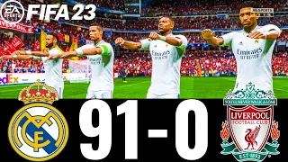 FIFA 23 - MESSI, RONALDO, MBAPPE, NEYMAR, ALL STARS | REAL MADRID 91-0 LIVERPOOL FC ! UCL FINAL !