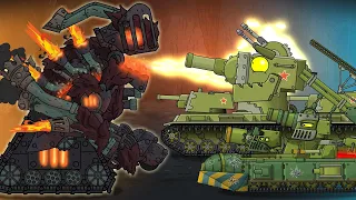 KV-6 and SMK. We can't survive! Cartoons about tanks