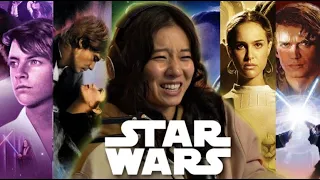 WATCHING EVERY STAR WARS MOVIE: ORIGINAL & PREQUEL TRIOLGY | here they are all in one place :)
