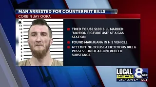 Man arrested with counterfeit bills