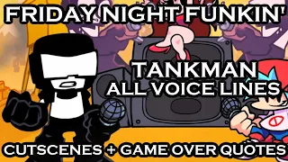 Friday Night Funkin' Tankman All Cutscenes/Voice Lines