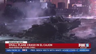 Small Jet Plane Crashes In Neighborhood Near El Cajon