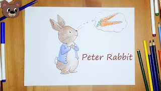 How to draw a PETER RABBIT / PETER RABBIT DRAWING FOR KIDS