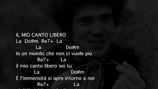 LUCIO BATTISTI - IL MIO CANTO LIBERO - TESTO e ACCORDI