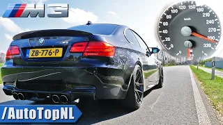 BMW M3 E92 *STRAIGHT PIPED* SOUND & 300km/h ACCELERATION by AutoTopNL